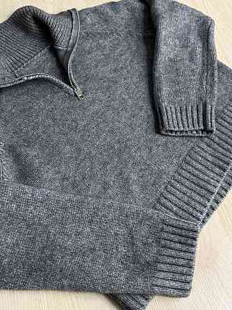 Светр жіночий A-N 1780 з коміром на блискавці оверсайз one size, сірий, one size Київ