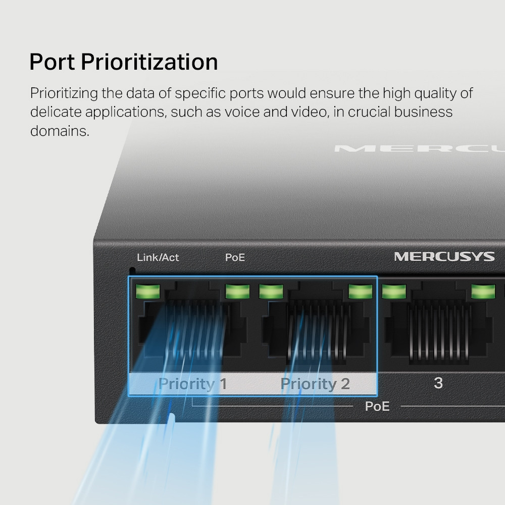 Комутатор Mercusys MS105GP ( 13223 ) Харків - фото 3