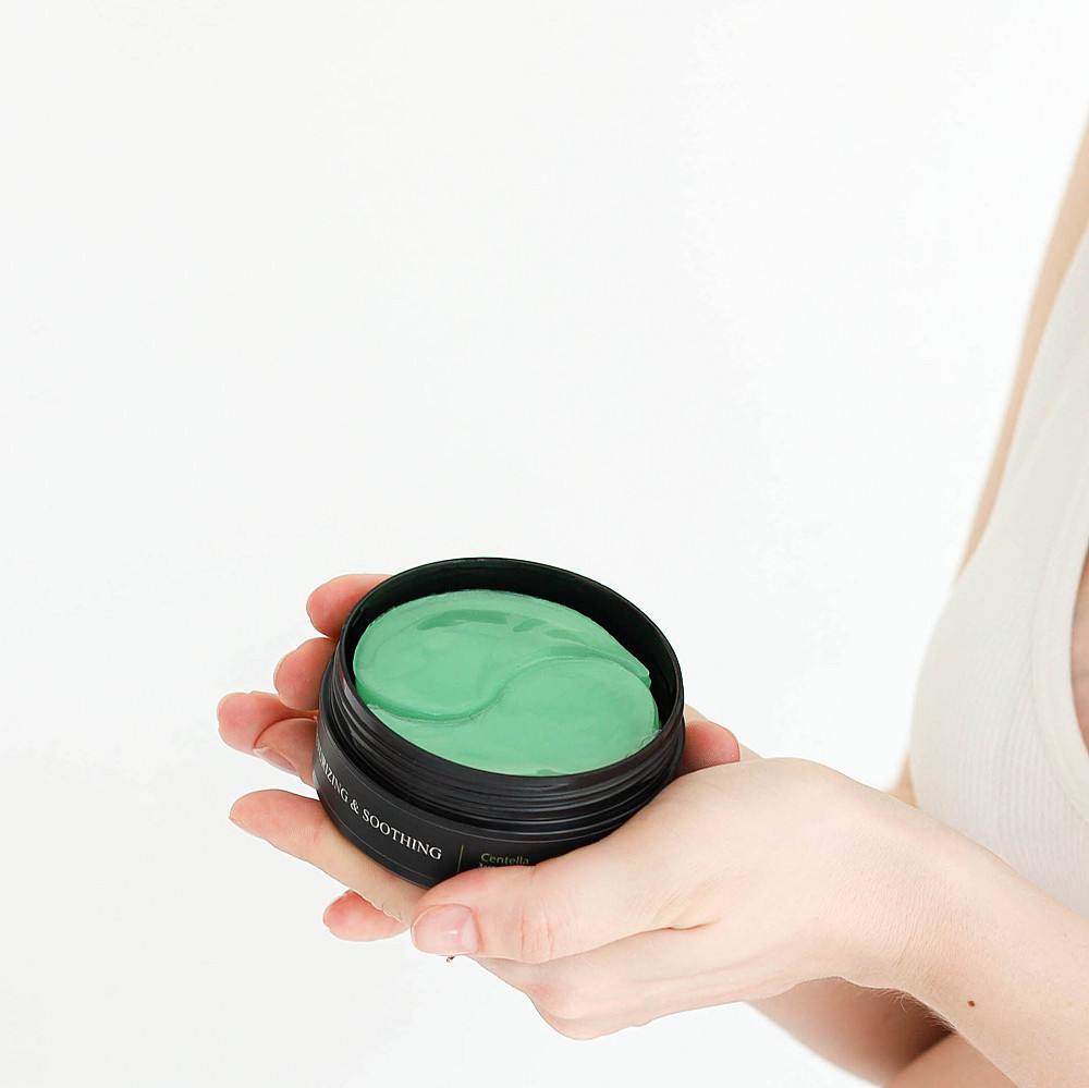 Успокаивающие патчи с центеллой Сentella Moisturizing & Soothing Eye Patches Hillary 60 шт 90 г Киев - изображение 3