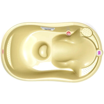 Ванночка Ok Baby Onda з анатомічною гіркою і термодатчиком, жовтий (38231300) Вінниця - фото 2