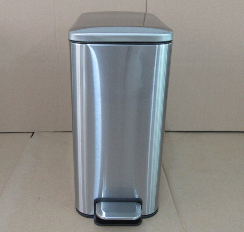 Прямоугольное мусорное ведро с плавным закрытием Mixxus Diverse-TC0312 12л цвет нержавейка Харьков - изображение 7