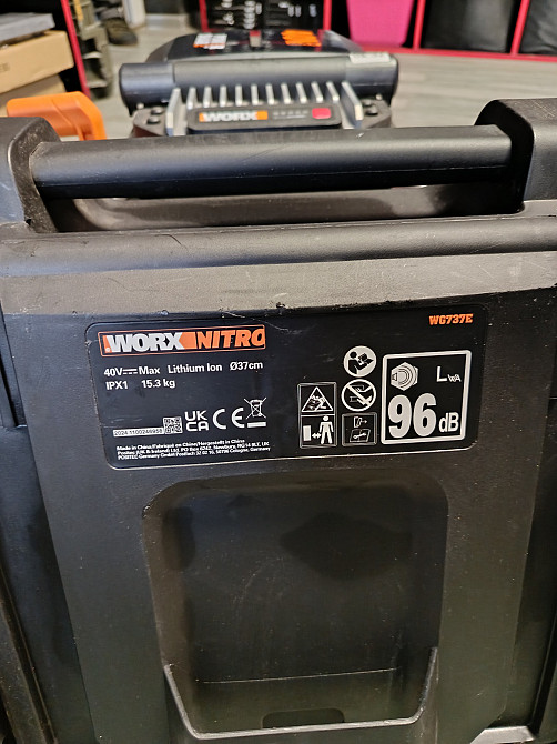 Акумуляторна газонокосарка WORX NITRO WG737E (товар вживаний) Луцк - изображение 6