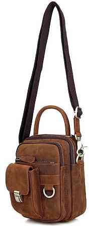 Сумка чоловіча в вінтажному стилі Коричнева (Vintage) Київ