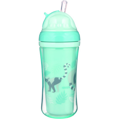 Поильник-непроливайка Canpol babies Лемур двойная стенка с силиконовой трубочкой 260 мл (74/051) Винница - изображение 1