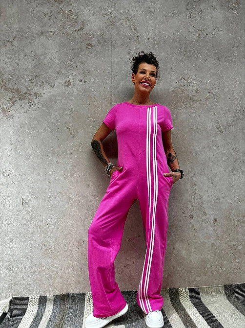 Жіночий стильний повсякденний комбінезон турецька двонитка Одеса - фото 2