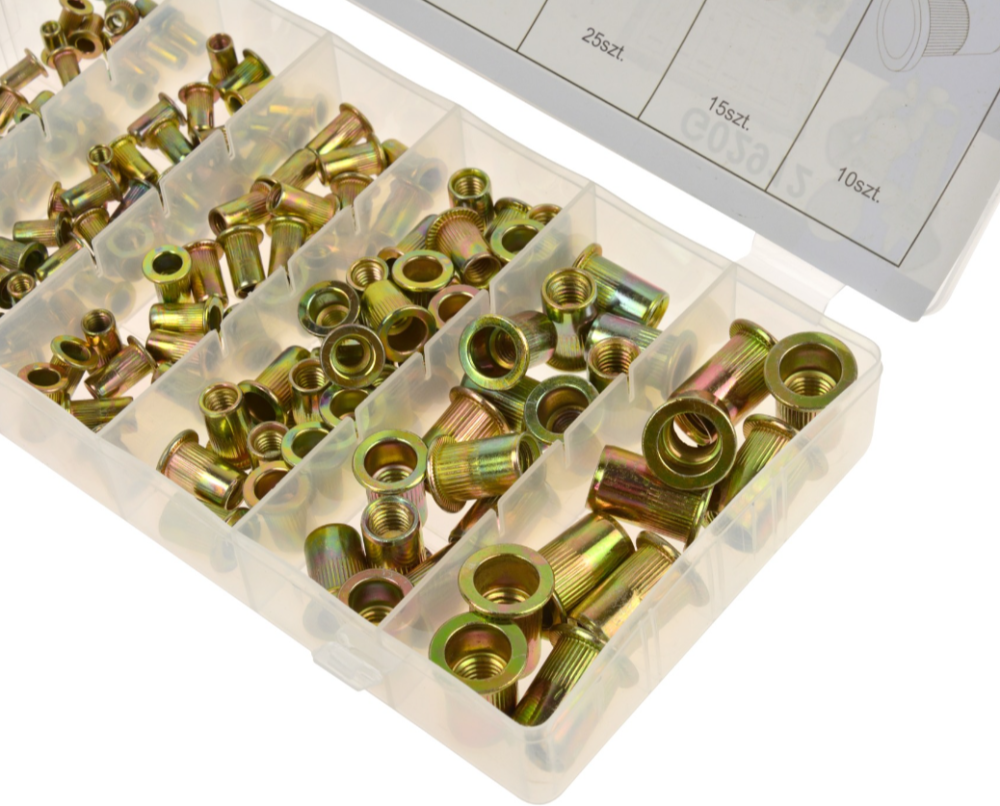 Набір нарізних заклепок (футерівки) 150 шт. M3-M10 GEKO G02912 Чернігів - фото 2