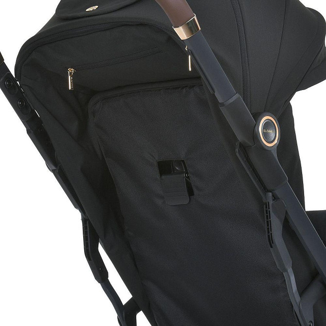 Коляска дитяча El Camino BEYA Black прогулянкова з чохлом для ніжок у комплекті Чорна (ME 1127-G) Чернігів - фото 8