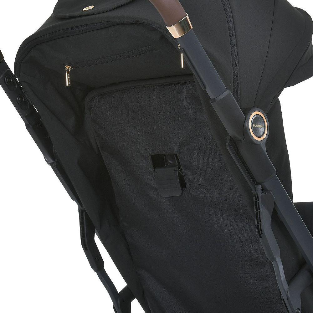 Коляска дитяча El Camino BEYA Black прогулянкова з чохлом для ніжок у комплекті Чорна (ME 1127-G) Чернигов - изображение 8