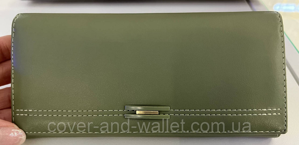 Женский классический кошелек зеленого цвета на магнитной застежке TAILIAN T8603 Киев - изображение 11
