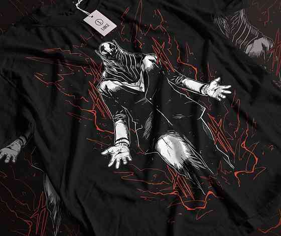 Футболка для хлопчика з аніме принтом Моя геройська академія оверсайз (зріст від 165 до 180) Чорний AnimeJ1042m Дніпро