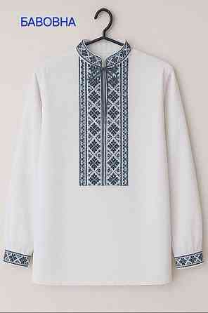 Детская вышиванка для мальчика с длинным рукавом из хлопка Одесса