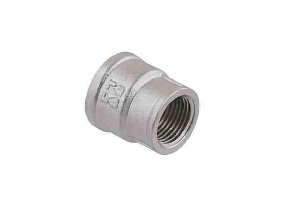 Муфта 3/4 Вх1/2 В латунь, ВВ, DN20х15, никель, MP0201 ТМ RAFTEC Киев