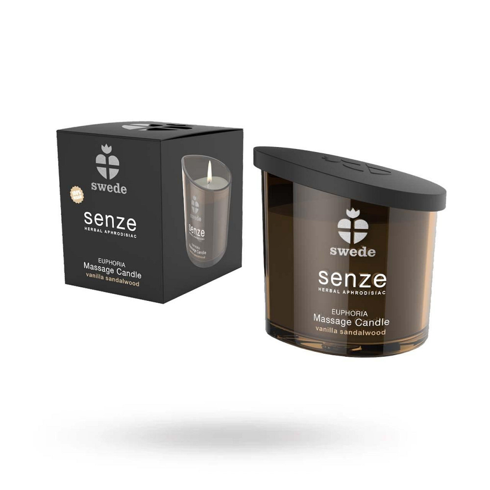 Масажна свічка - Swede Senze Euphoria Vanilla Sandalwood, 150 мл Sex Aura Київ - фото 3
