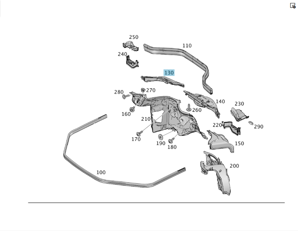 Mercedes-Benz  A1666208001 Перегородка - шумоізоляція моторного щита права ML/GLE W166 GLE Coupe C292 GL/GLS X166 Одесса - изображение 2
