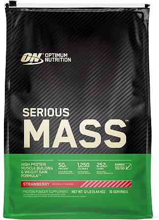 Гейнер Optimum Nutrition Serious Mass 5.4 kg (Strawberry) Луцк