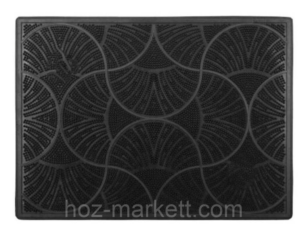 Коврик резиновый придверный  Паутинка 57.2 см х 36 см черный Харьков - изображение 2