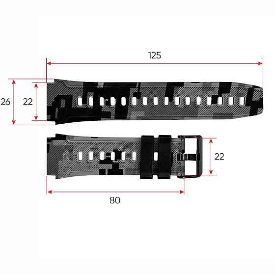 Ремешок для смарт часов Modfit Sniper Camo Grey SBR Киев