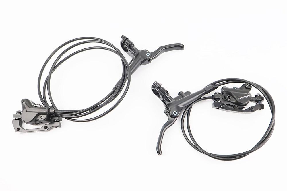 Гальмо Disk-brake переднє (F160/R140мм)+заднє (F180/R160мм) у зборі, диски 160мм, кріпл. 6 болтів, чорні Киев - изображение 2