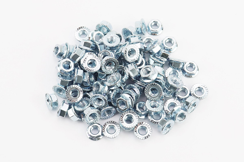 Гайка М8x1,25 фланц 8 цб зубч DIN6923, к-кт 100шт Київ - фото 1