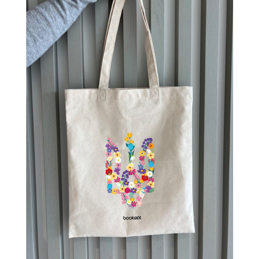 Екошопер BookOpt BK4033 Квітковий Тризуб бежевий Киев - изображение 5