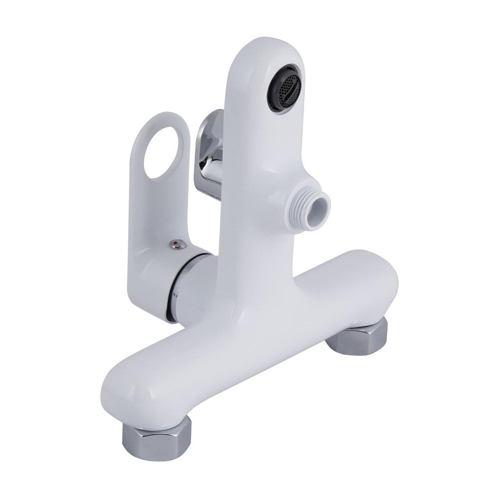 Змішувач для ванни Qtap Jay (з душовим гарнітуром) QTJAY259CRW45553 Chrome/White Київ - фото 3
