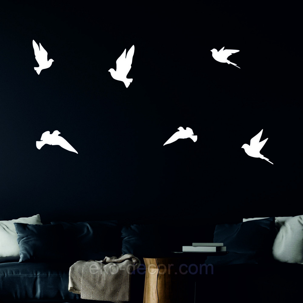 Декоративне настінне Панно «Пташка» Декор на стіну(ціна за 1шт) 30*27 см, Білий Київ - фото 5