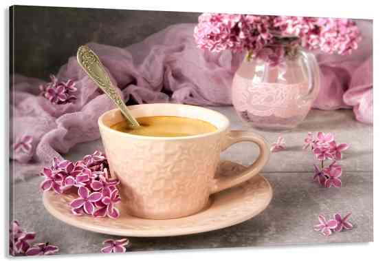 Картина полотно у вітальню / спальню  Аромат кави   MLP_354 ( 60х30см ) 90х180см Київ