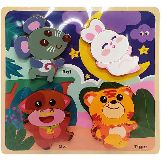 Дерев'яні пазли-вкладиші 58570 Щур Вінниця