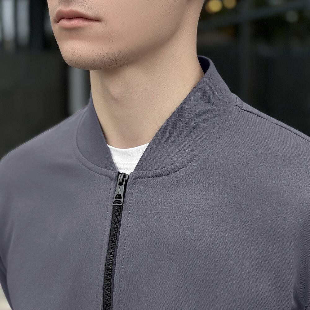 Темно-сірий спортивний костюм для чоловіків. Комплект штани і кофта сірий Pobedov Alpha Київ - фото 8