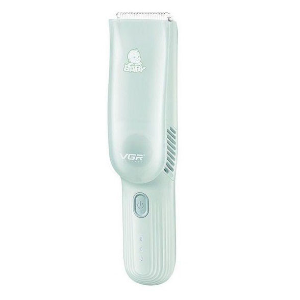 Дитяча машинка для стрижки VGR V-155 GREEN дітей новонароджених безшумна тиха з насадками 0-12 мм BZ-28 Київ - фото 3