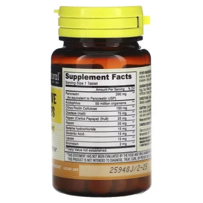 Пробиотики Mason Natural Пищеварительные ферменты, Digestive Enzymes, 90 таблеток (MAV-11869) Винница - изображение 2