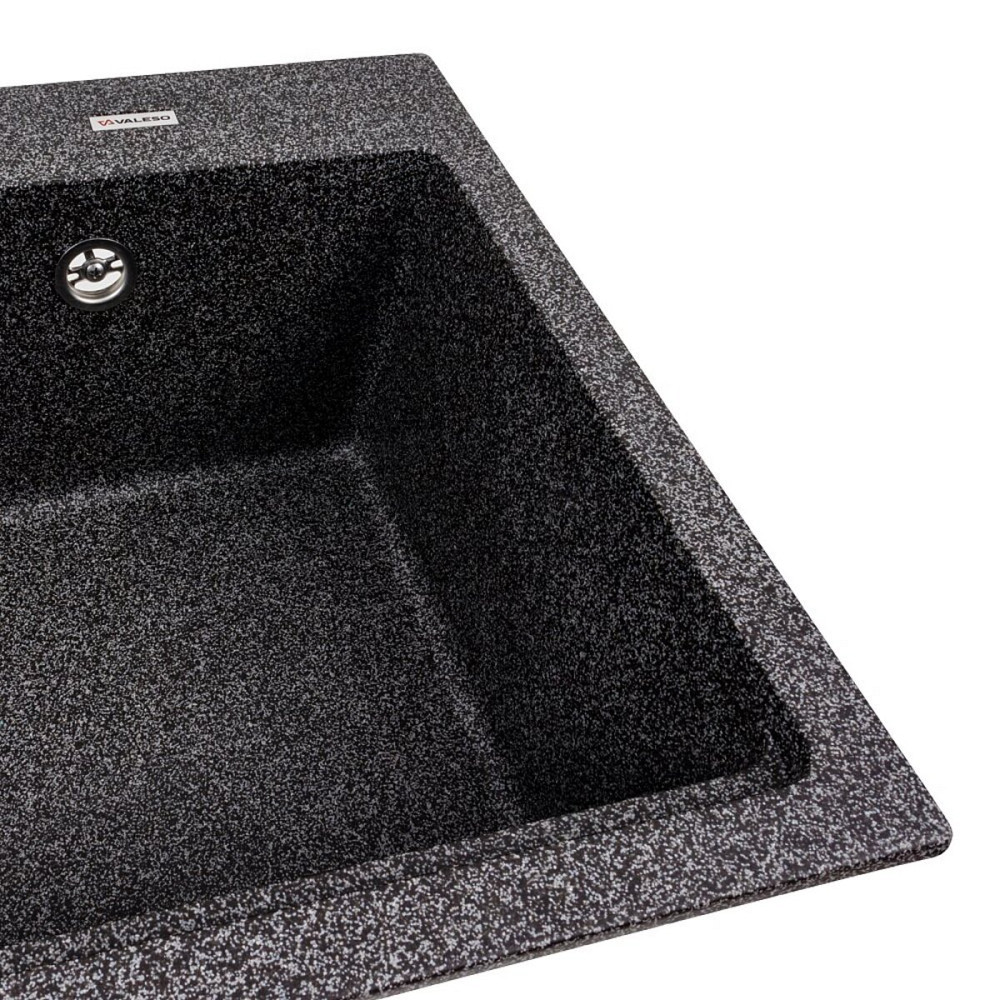 Гранітна мийка для кухні VALESO NIKA 7545 матова Графіт Коломыя - изображение 4