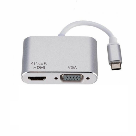 Перехідник Type-C - VGA / HDMI Луцьк