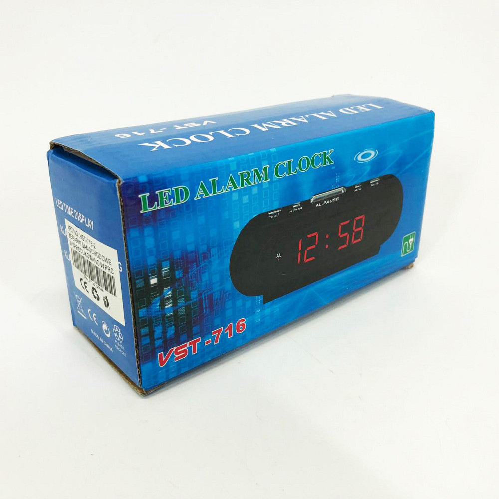 Часы с электронным табло VST-716-2, Умные настольные часы, Часы настольные NL-168 профессиональные электронные Киев - изображение 6
