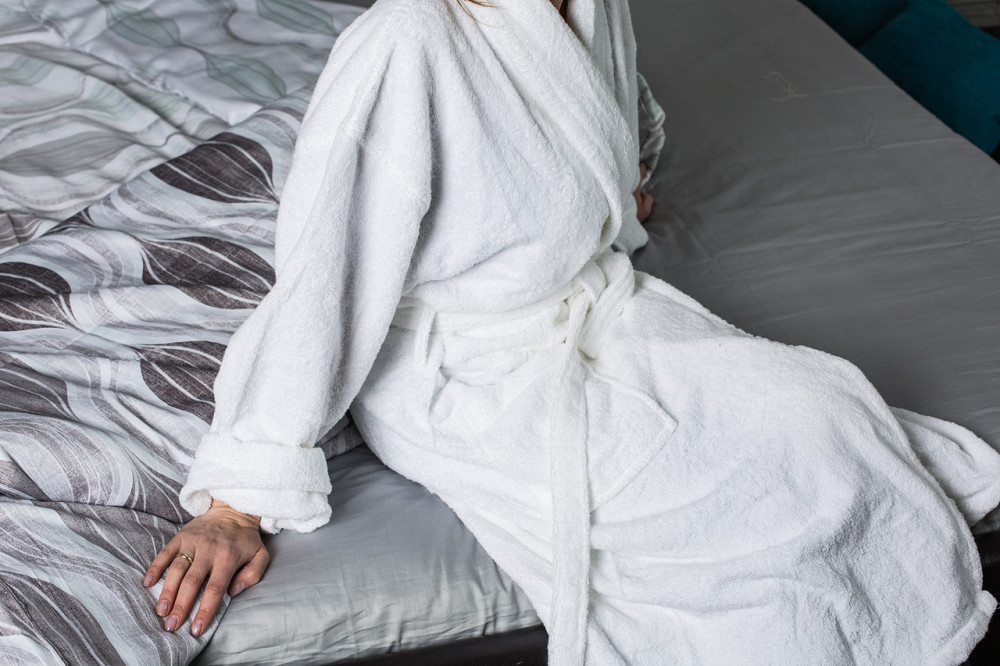 Халат готельний Ecotton XXL махровий білий з поясом універсальний White Коломия - фото 2