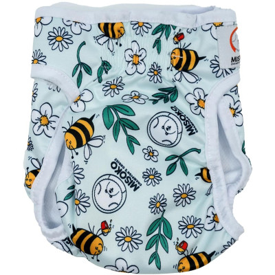 Подгузники для животных MISOKO&CO многоразовые для собак-сук, с пчелами, XXL 1 шт. светло-голубые (HAINMSK63946) Винница - изображение 1