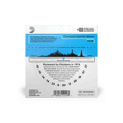 Струни для гітари D'Addario Phosphor Bronze Regular Light 12-String (10-47) (EJ38) Вінниця