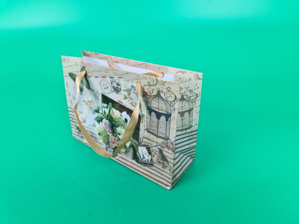 Пакет бумажный малый горизонтальный 11/18/5(арт М040) (12 шт) Харьков - изображение 1