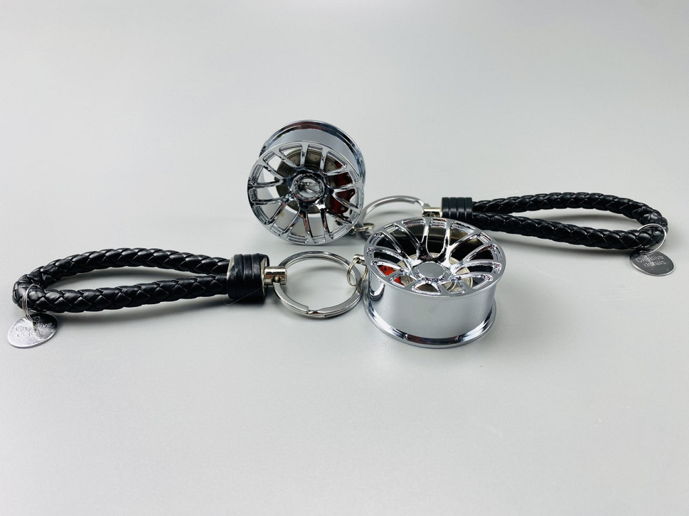 Брелок у вигляді диска колеса, брелок на ключі для водія, брелок металевий на авто ключі Мукачево - фото 4