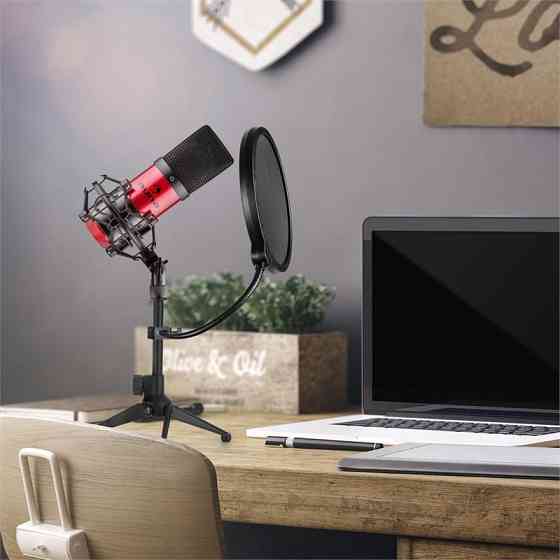 MIC-900RD-LED Набір USB-мікрофонів V2 
             Набір із трьох мікрофонів із настільною підставкою (Німеччина, читати Рівне