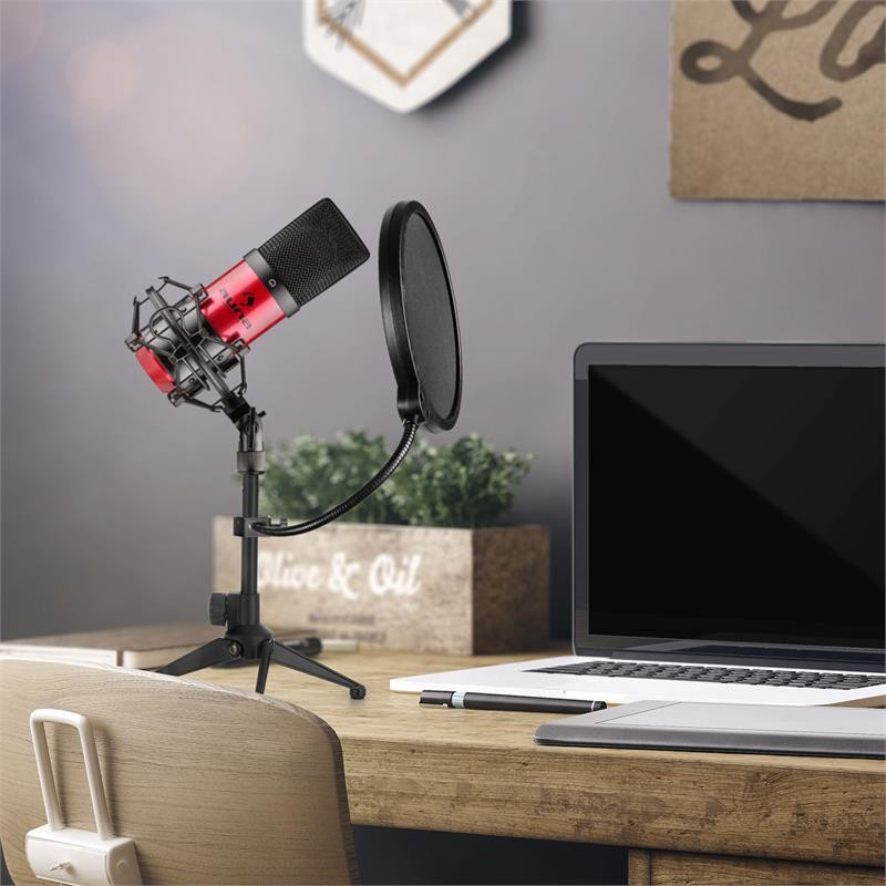 MIC-900RD-LED Набор USB-микрофонов V2 | Набор из трех микрофонов с настольной подставкой (Германия, читать Ровно - изображение 2