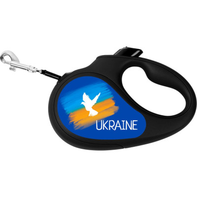 Повідок для собак WAUDOG R-leash "Прапор" M до 25 кг 5 м чорний (8125-0229-01) Вінниця - фото 2