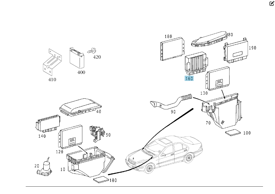 Mercedes-Benz  A1131533379 Блок керування двигуном M113 V8 5.0 л S-class short W220 S-class long V220 Одеса - фото 2