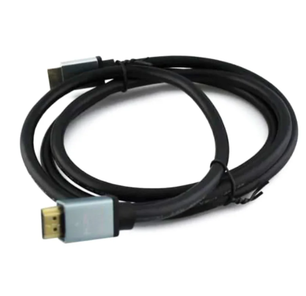 Кабель HDMI-HDMI V1.4 1.5M з металевими конекторами, срібними контактами та захистом від перегинів Одеса - фото 1