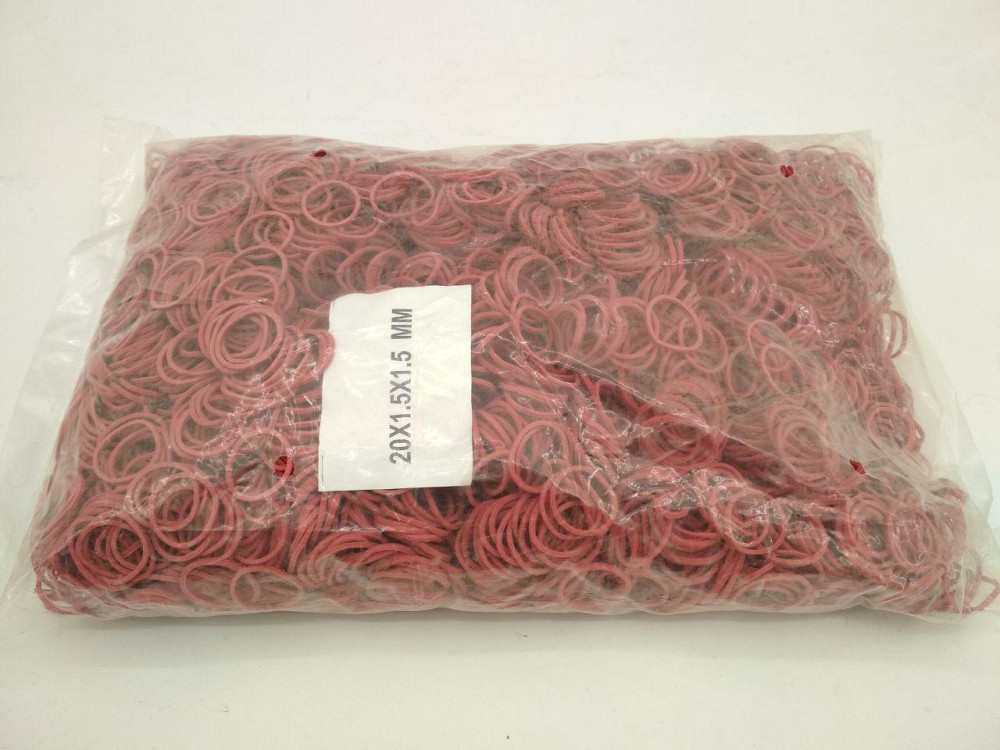 Резинка для денег фиксирующая  №20 ( красная)*1,5мм  1 кг 