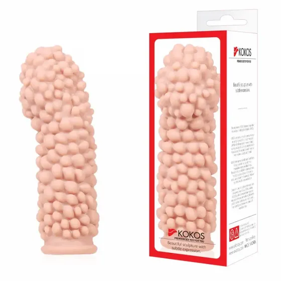 Насадка на член Kokos Extreme Sleeve ES.08 розмір M, потовщувальна, стимулюючий рельєф Львів