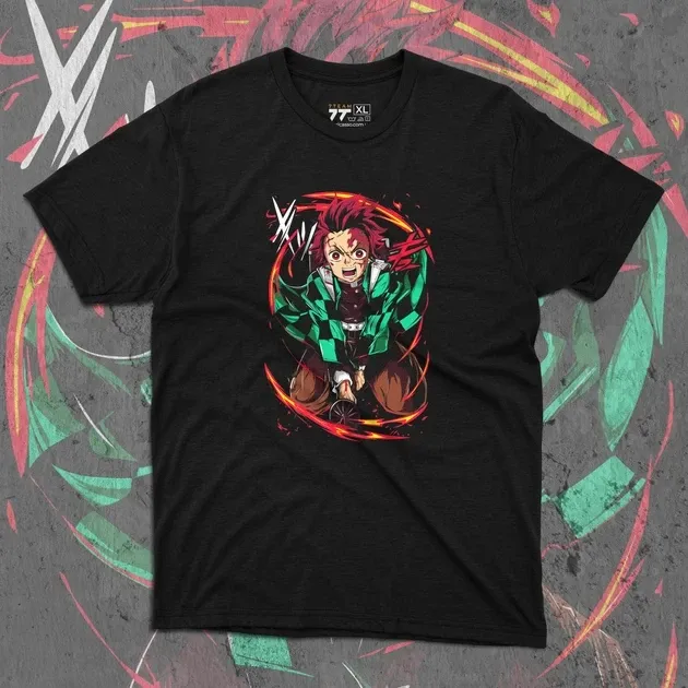 Футболка мужская с принтом Клинок, рассекающий демонов Танджиро Камадо 6 Размер 48 Anime0435 Днепр - изображение 1