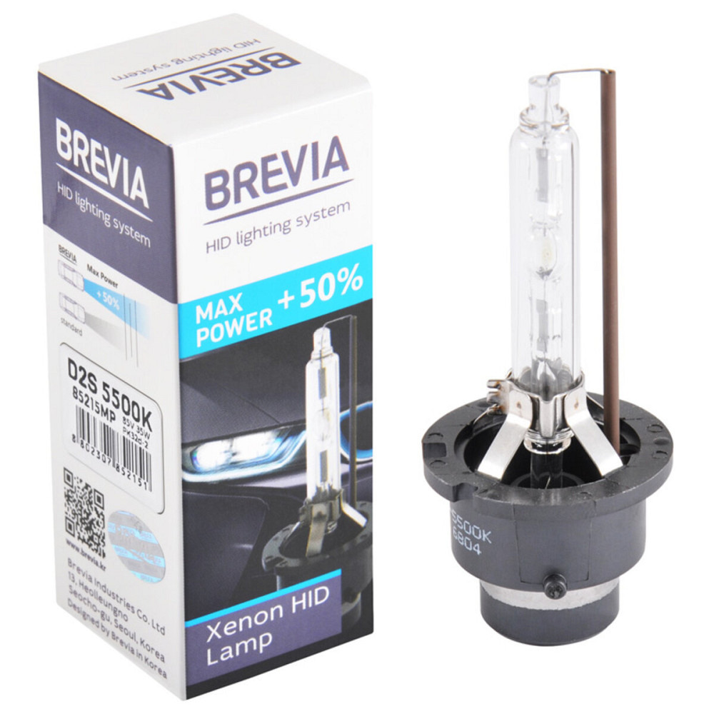 Ксенонова лампа Brevia D2S +50%, 5500K, 85V, 35W PK32d-2, 1шт Київ - фото 1