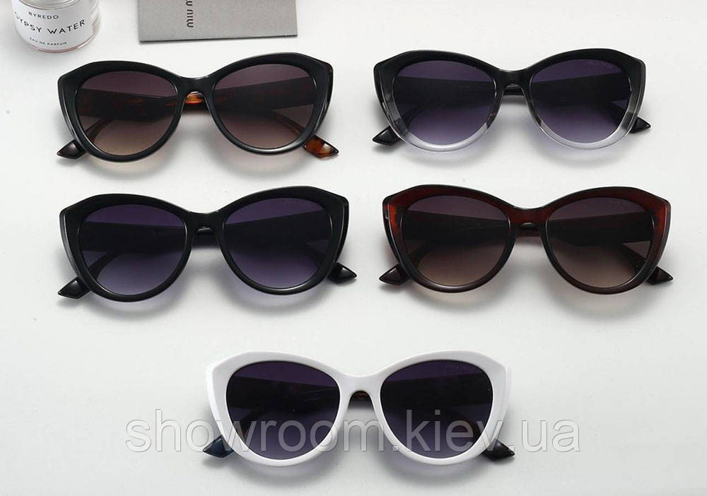 Женские солнцезащитные брендовые очки Miu 2778 brown Киев - изображение 2