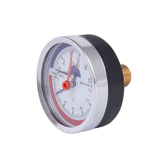 Термоманометр Thermo Alliance Standart 80 мм 1/2", заднє під'єднання SD17310B Київ